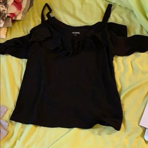 Express off the shoulder top with straps